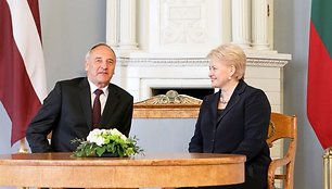 Andris Bėrzinis ir Dalia Grybauskaitė