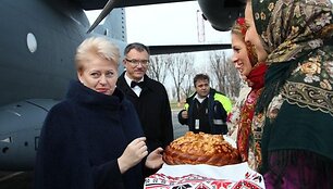 Pasak Prezidentės, Lietuva tvirtai remia Ukrainos pasirinktą europinės integracijos kryptį ir pasirengusi padėti pasidalindama savo patirtimi, jei Ukraina to norės.