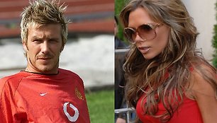 Davidas ir Victoria Beckhamai.