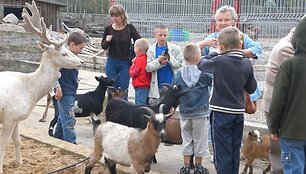 Klubo &bdquo;Trečiasis amžius&ldquo; nariai senjorai prie&scaron; naujuosius mokslo metus daugiavaikių &scaron;eimų vaikus pakviečia aplankyti &bdquo;Mini Zoo&ldquo;.