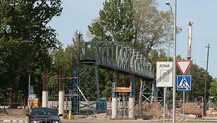 &Scaron;iaurinėje Klaipėdos dalyje elektra dingo pažeidus kabelį statant naująjį viaduką per geležinkelį. 