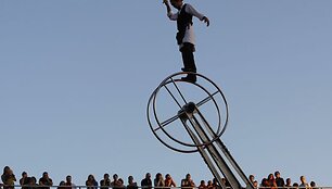 Artisto pasirodymas Temzės festivalyje Londone