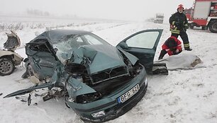 Tragi&scaron;ka avarija Panevėžyje 2009 m. sausį
