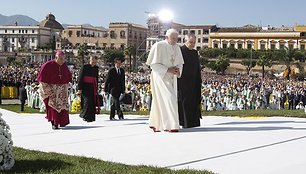 Popiežius Benediktas XVI pagrindiniame Sicilijos mieste Palerme