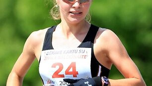 Vaida Žūsinaitė bėgimo trasoje