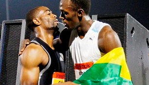 Usainas Boltas ir Tysonas Gay