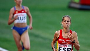 Natalia Rodriguez bėgimą laimėjo, tačiau buvo diskvalifikuota.