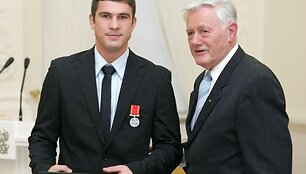 Daugirdas &Scaron;emiotas ir prezidentas Valdas Adamkus