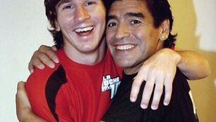 Lionelis Messi ir Diego Maradona pastarajam dar netapus rinktinės treneriu
