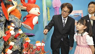 Japonų režisieriaus Hayao Miyazaki filmo „Ponis ant uolos prie jūros“ pristatymas