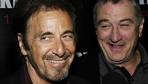 Al Pacino ir Robertas de Niro filmo „Teisė žudyti“ pristatyme