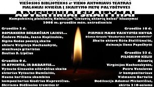Adventinių skaitymų afi&scaron;a