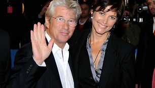 Aktorius Richardas Gere su žmona Carye Lowell