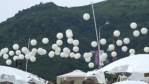 Grupės &bdquo;BrassBastardz&ldquo; kelionės Gruzijoje akimirka