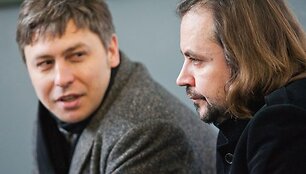 Marius Iva&scaron;kevičius ir Oskaras Kor&scaron;unovas