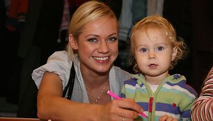 Ingrida Martinkėnaitė su dukra Marija