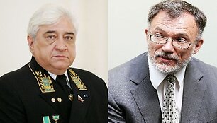 Politikai: Rusijos ambasadorius (kairėje) ir Užsienio reikalų ministras Vaitiekūnas.