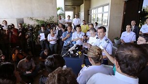 Brazilijos pareigūnų spaudos konferencija