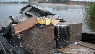 Kur&scaron;ių mariose sulaikyti kateriai su rusi&scaron;komis cigaretėmis