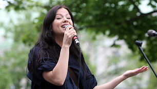 Prie protesto prisidėjusi Aistė Pilvelytė