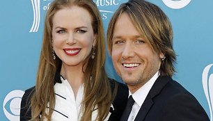 Aktorė Nicole Kidman su vyru dainininku Keith Urban