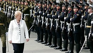 Iškilminga valstybės vėliavų pakėlimo ceremonija S.Daukanto aikštėje