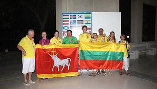 Lietuvai varžybose atstovavo Kauno buriavimo mokyklos &bdquo;Bangpūtys" jaunieji buriuotojai.