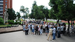 &bdquo;Tauti&scaron;kos giesmės&ldquo;  giedojimas Radvili&scaron;kyje