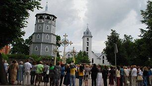 &bdquo;Tauti&scaron;kos giesmės&ldquo;  giedojimas Radvili&scaron;kyje