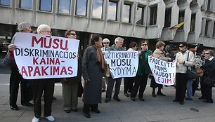 Protesto akcijos akimirka