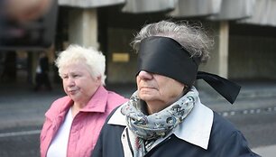 Protesto akcijos akimirka