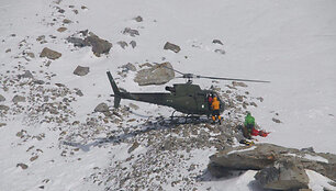 Gelbėjami alpinistai