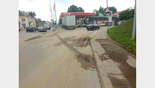 Kėdainiai tvarkosi po liūties. 