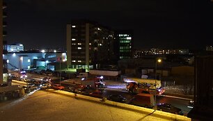 Vilniaus parduotuvėje &bdquo;Maxima" buvo kilęs gaisras.