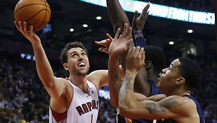 Jonas Valančiūnas pradėjo karjerą NBA: &bdquo;Raptors&ldquo; &ndash; &bdquo;Pacers&ldquo;. 