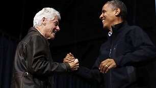 Billas Clintonas ir Barackas Obama