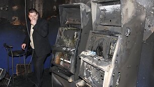 Ukrainoje kilo gaisras lo&scaron;imo automatų salone.