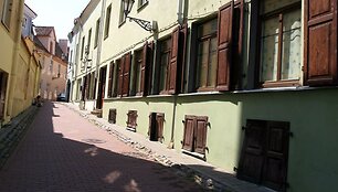 Literatų gatvę siekiama įprasminti menininkų kūriniais ir paversti tikra literatų &scaron;ventovę. 