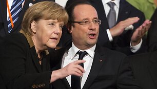 Angela Merkel ir Francois Hollande&lsquo;as 
