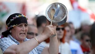 Turkijoje tęsiasi protestai. 