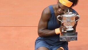 Antrasis amerikietės Serenos Williams triumfas atvirosiose Prancūzijos teniso pirmenybėse