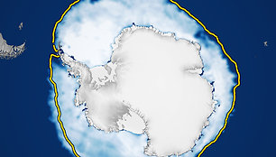 Antarktidos ledas. 