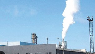 I&scaron; &bdquo;Girių bizono&ldquo; gamybinių cechų kylantys garai matomi net už keliolikos kilometrų. 