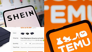 „Temu“, „Shein“ ir „AliExpress“