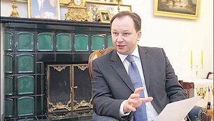 Ukrainos ambasadorius I.Prokopčiukas tiki gražia Lietuvos ir Ukrainos ateitimi vieningoje Europoje.