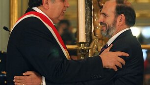 Peru prezidentas A.Garcia ir naujasis ministras pirmininkas Y.Simonas