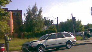 Žalgirio g. susidūrė automobiliai &bdquo;Audi&ldquo; ir &bdquo;Toyota&ldquo;. 