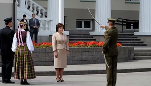 Ceremonijoje dalyvavo ir krašto apsaugos ministrė Rasa Juknevičienė. 