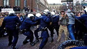 Studentų protestas Hagoje