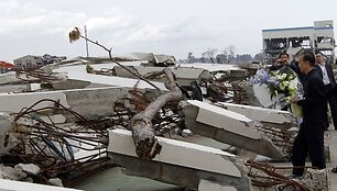 Kinijos ir Pietų Korėjos lyderiai lankosi Fuku&scaron;imoje 